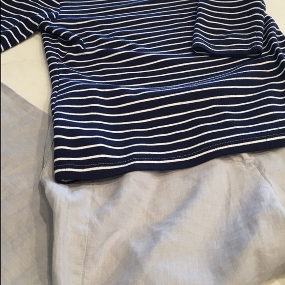 EILEEN FISHER ORGANIC LINEN CUFFED CROP PANT - Picture 6 of 8